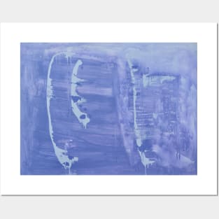 Purple abstract painting Posters and Art